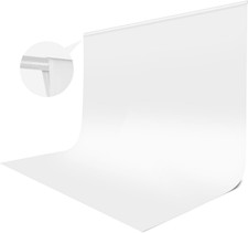 White Backdrop for Photoshoot, 10X10 Ft Photo Backdrop Curtain Double-Side for P