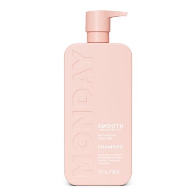 SMOOTH Shampoo Softens Curly Wavy Hair, Wheat Protein, Avocado Oil, 27 Fl Oz