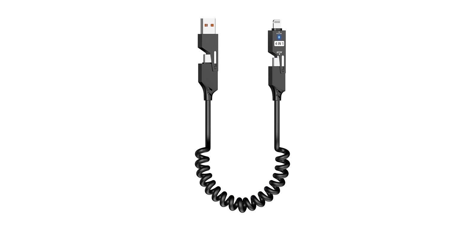 4 IN 1 data Transfer And Fast Charging Cable, 5FT Long, Fully Compatible