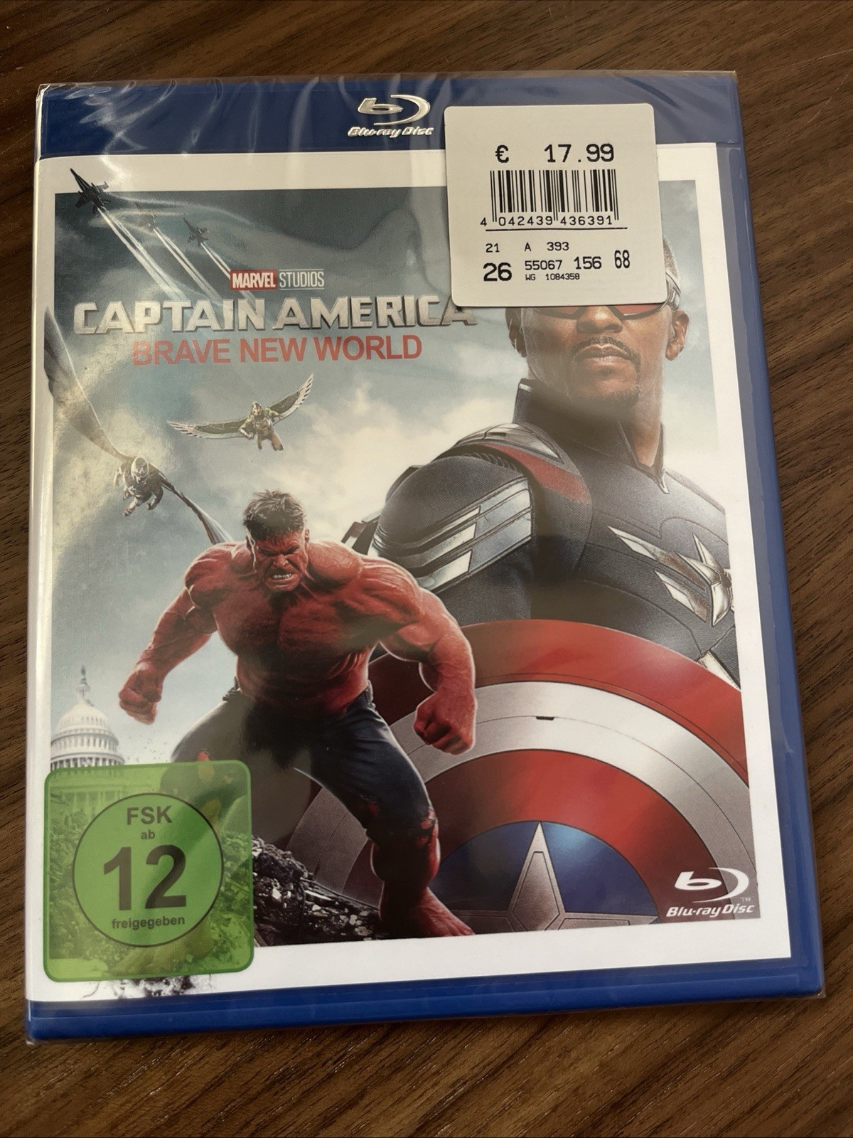Marvels Captain America: Brave New World [Blu-ray] German Import English Audio,