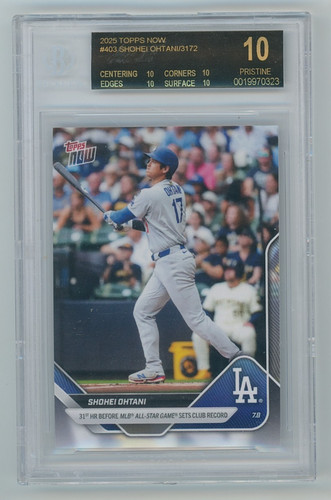 2025 Topps Now Shohei Ohtani /3172 #403 BGS 10 Pristine Black Label