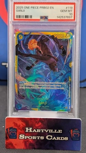 PSA 10 Sanji OP06-119 Wings of the Captain 2024 One Piece En Card Straw Hat Crew