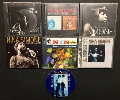 Nina Simone lot of 7 CDs ForbiddenFruit/SingsNine/Amazing/PastelBlues/LetItAllO+