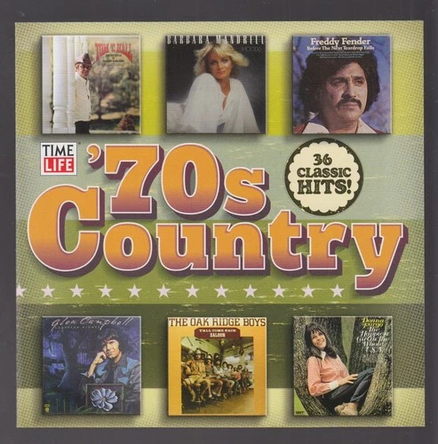 '70s Country Easy Loving / 36 Original Classic Hits / Two Disc CD Set: Time Life