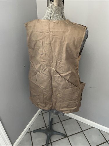 Vtg Bob Allen Shooting Vest Men XL Tan Hunting Practice Pockets Made In USA 50’s - Picture 6 of 7