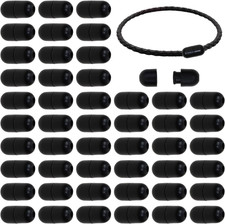 100 Sets/200 Pieces Plastic Breakaway Clasps Bead Barrel Connectors Safety Clasp