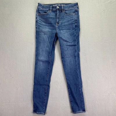 American Eagle Outfitters Womens Blue Slim Straight Leg Jeans Size 6 Regular
