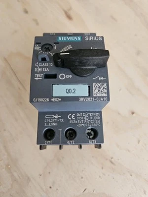 Siemens 3RV2021-0JA10 MSP S0 0.7 - 1A SCREW — Circuit Breakers & Fuses