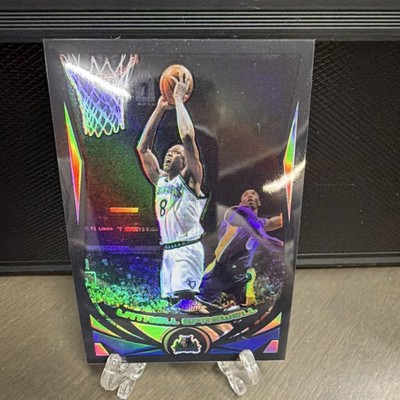 04 Topps Latrell Sprewell Black Refractor /500 Kobe Bryant background shadow