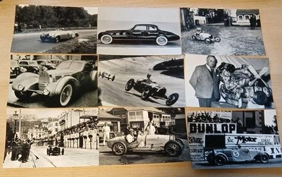 Konvolut 51 Fotos Bugatti aus Vor- und Nachkriegszeit (neuere Abzüge)