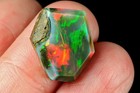 7.6Ct African Black Opal Play Of Color Facet Cut QSH1019 — photo 2