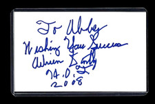 ADRIAN DANTLEY Basketball HOF - SIGNED / AUTOGRAPHED 3X5 INDEX CARD
