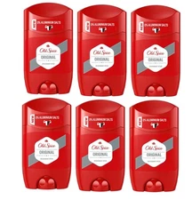 Old Spice Original Deodorant Stick- 0% Aluminium 50 ml, pack of 6