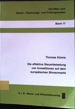 Die effektive Steuerbelastung von Investition...