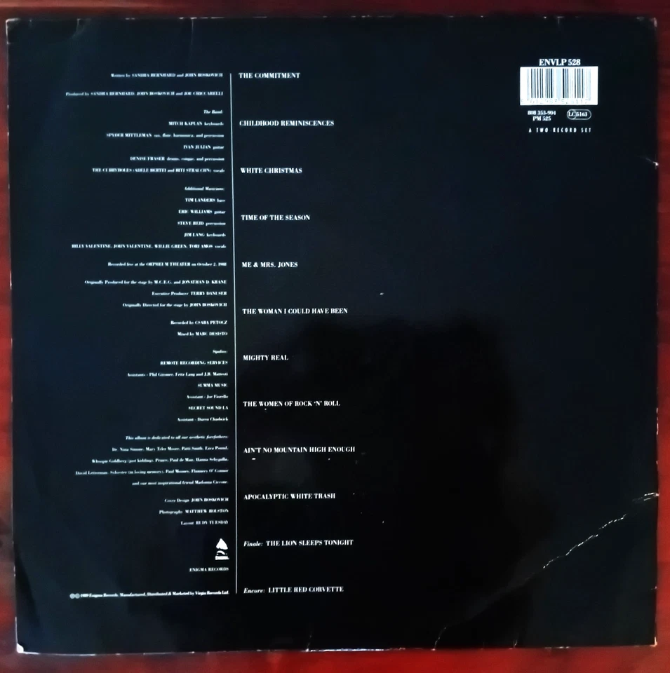 Sandra Bernhard Without You I’m Nothing 2 x Vinyl LP rare VG+ Enigma 1989 - Image 2 of 3