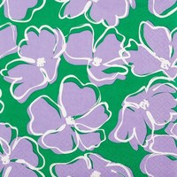 20 Servietten Floretta Fliegende BlüTen Blumen Garten Natur Flieder-GrüN 33X33Cm