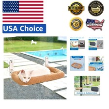 Luxury Folding Cat Hammock with Metal Frame - Perfect Window Perch for Your Cat