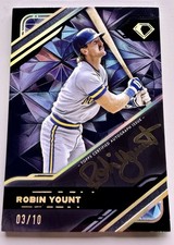 Topps Diamond Icons Robin Yount Black Polychromatink Auto /10 Brewers 2024