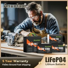 LiFePO4 Lithium Iron Phosphate Battery 20Ah 12Ah 10Ah 7Ah 12V BMS TrollingMotor