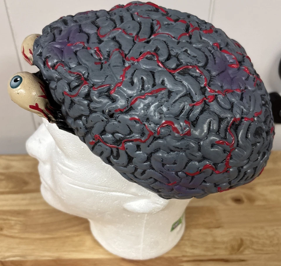 Disfraz Sombrero Cerebro De Colección Halloween Adulto Unisex Disfraz Inc Hecho en EE. UU. 2000 Y2K Foto 4 de 4