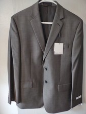 Calvin Klein Mens Slim fit 100 Wool Suit Jacket Blazer 38 Short Charcoal