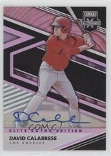 2020 Panini Elite Extra Edition Signatures David Calabrese #82 Auto 0f3j
