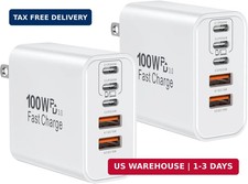 USB C Charger Block, 100W USB Type C Charger Super Fast Charging Block Plug