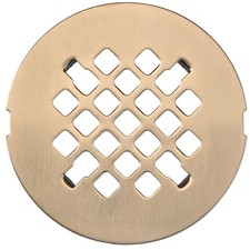 LXLOTUS 4    Champagne Bronze Snap-in Shower Drain Cover -