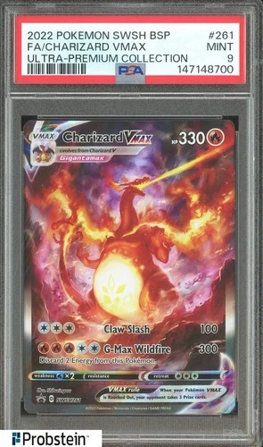 2022 Pokemon SWSH BSP UPC #261 Charizard VMAX FA PSA 9 MINT