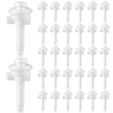 32 PCS White Plastic Toilet Seat Screw Bolt Nut Washer Replacement Kit