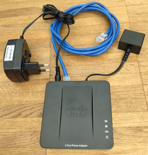 Cisco SPA112 Voice over IP(VoIP) Telefonadapter mit 2 Ports für analoge Telefone