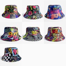 Fisherman Hat Fashion Basin Hat Sunscreen Cap 80s 90s Retro Bucket Hat  Hip Hop