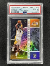 2019-20 Panini Donruss Optic Kobe Bryant #12 Holo Silver Winner Stays PSA 10 MT
