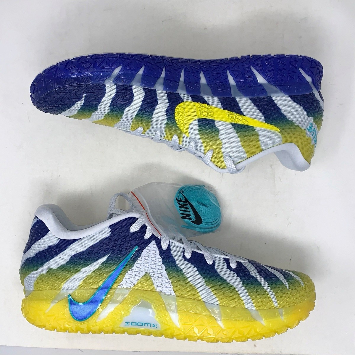 Nike Ja 3 'Murray State' Yellow Blue Sneakers, Size 12 BNIB HF2793