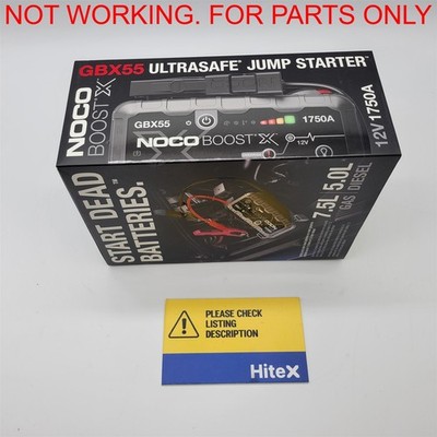 NOCO Boost X GBX55: 1750A UltraSafe Jump Starter   12V [GBX55] -NOT WORKING-