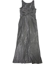 Ralph Lauren Womens Dilamana Gown Dress, gray, 14