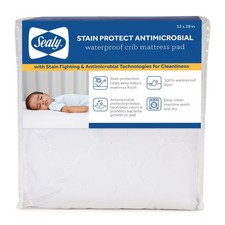 Stain Protect Antimicrobial Waterproof Crib / Toddler Mattress Pad