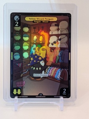 Vibes TCG  FOIL  Yellow Wizard Penguin  - Enter the Huddle Card # 059