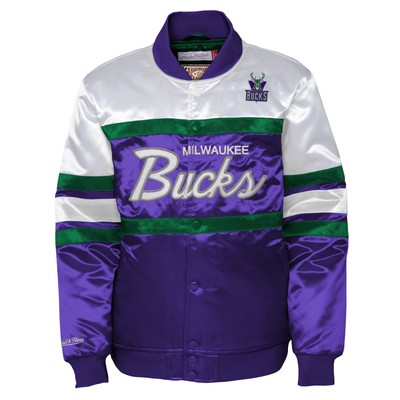 Kinder Heavyweight Satin Jacke - Milwaukee Bucks - US18