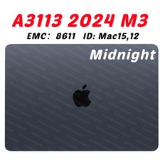 13" for Macbook Air A3113 2024 M3 EMC8611 LCD Screen Display Assembly Midnight
