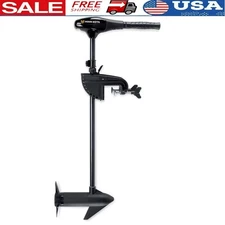 Electric Transom Mount Trolling Motor 30 lb Thrust Freshwater One Hand Steer New
