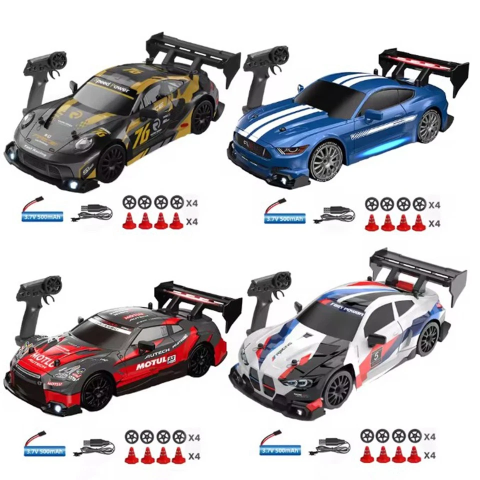 1:24 High Speed RC Drift Car 2.4G 4WD Remote Control Mini Racing Car Competition - Image 2 of 4