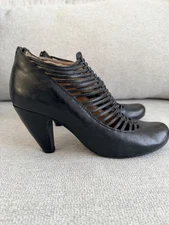 Miz Mooz Leather Heels Zip Up Booties SLOANE Sz 8.5