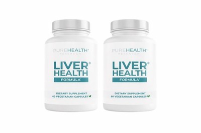 2 UNIT PUREHEALTH RESEARCH LIVER HEALTH FORMULA 60 CAPSULES - NEW SEALED - 6/27