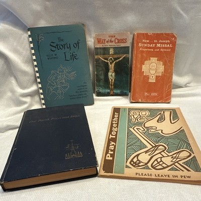 Vintage Our Parish Hymnbook Hardcover English Catholic book bundle 1964-72