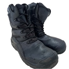 Black Hot Weather Safety Boots Size 10M G1 Condition Security Police Fire Army