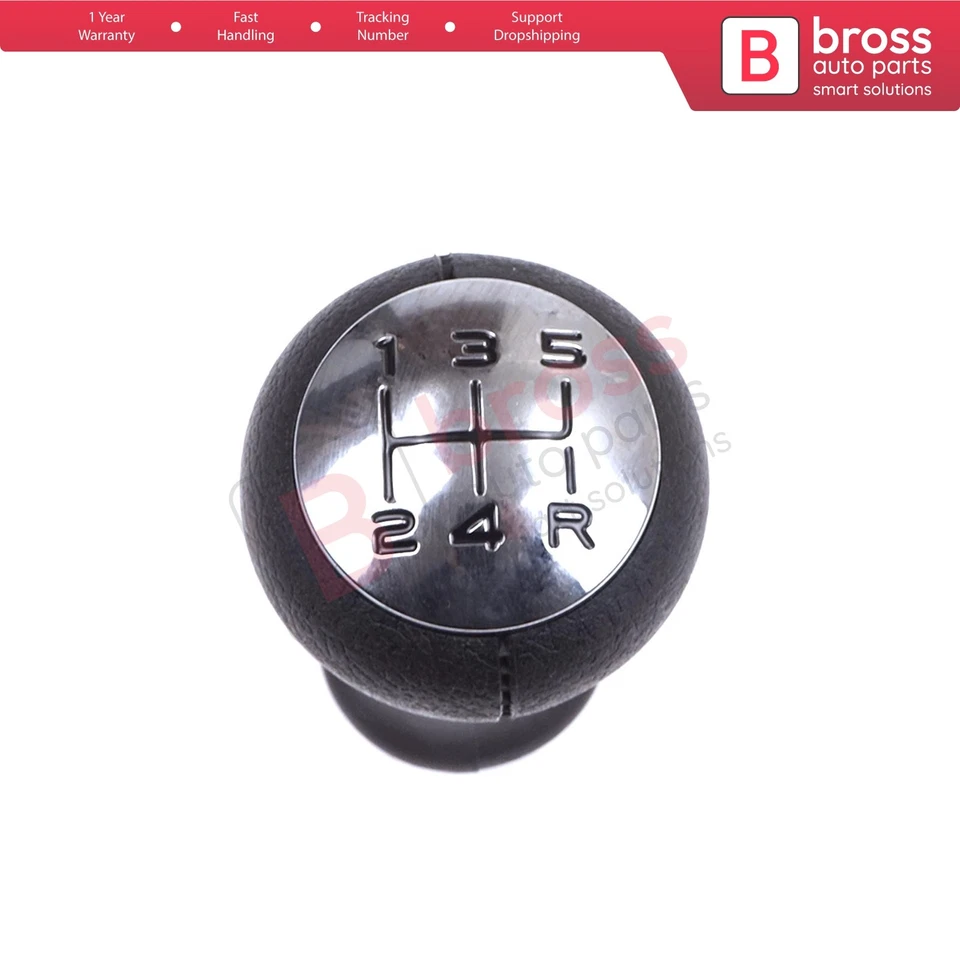 Gear Shift Stick Knob Black Chrome For Peugeot 106 206 206+ 306 406 605 2403AP Foto 2 de 4