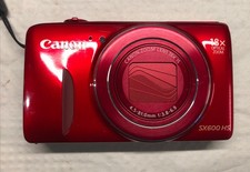 Canon Powershot SX600 HS Digital Compact Camera Working w/18x Optical Zoom-Ruby