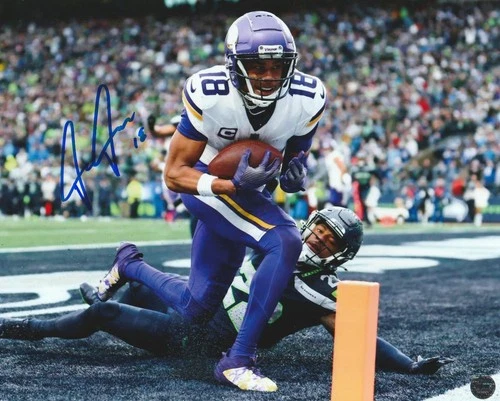 Justin Jefferson Autographed Signed Minnesota Vikings 8x10 Photo with COA/Holo