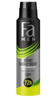 28,67 /L - 6x Fa Men Deospray ''Sport Energy Boost - Erfrischender Duft'' - 150ml